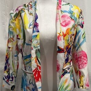 Colorful Floral Women's Blazer